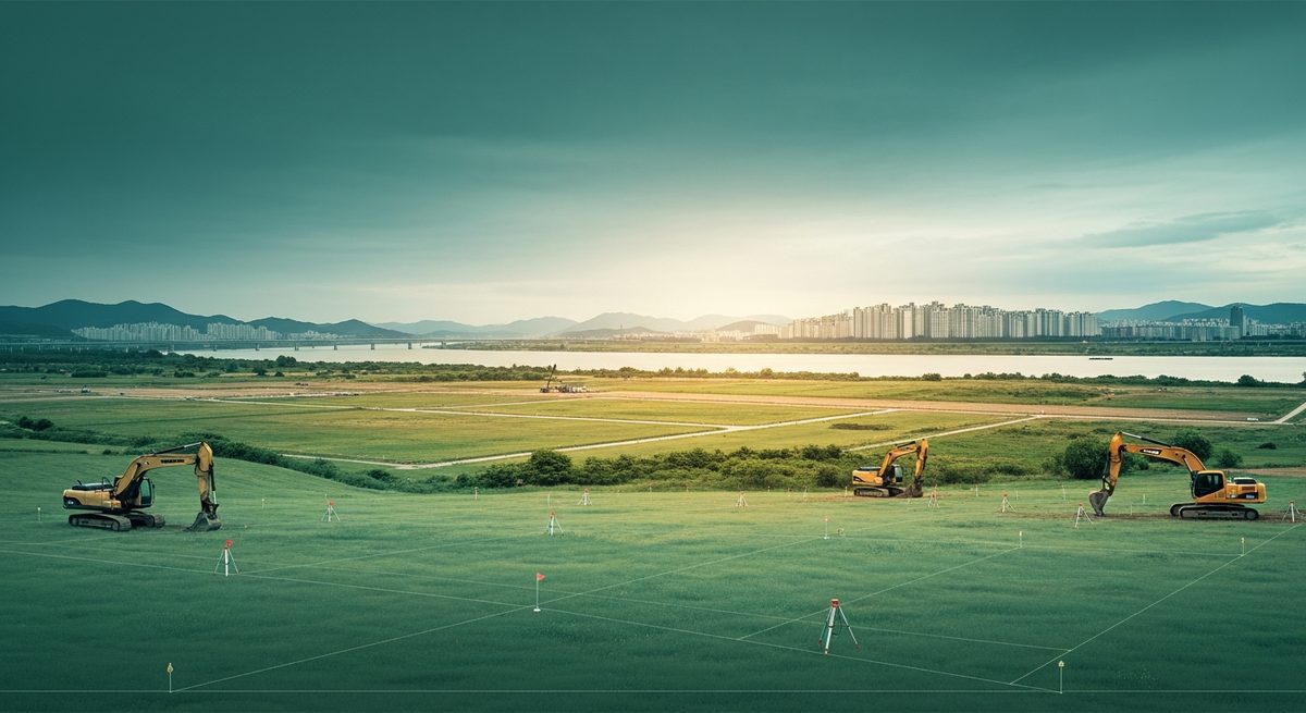 덕은동 국방대 부지 전경
